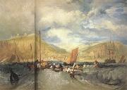 Joseph Mallord William Turner Hastings:Deep-sea fishing (mk31) painting